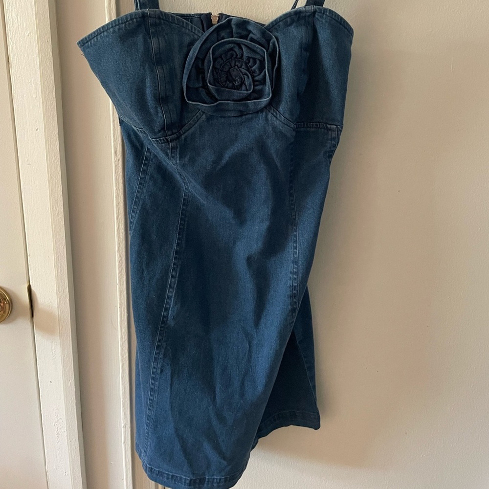 Anthropologie Mini Denim Dress